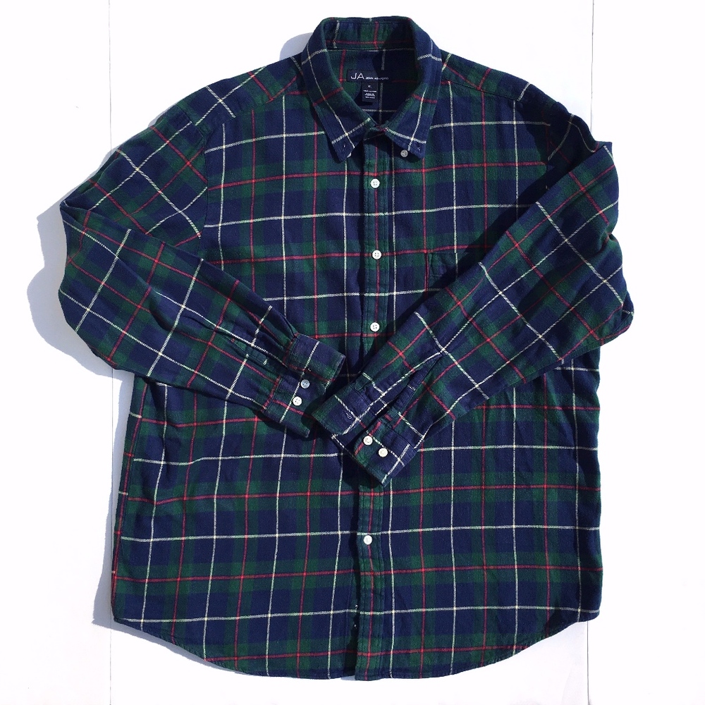 4/$20 Plaid Button Down Flannel sz XL